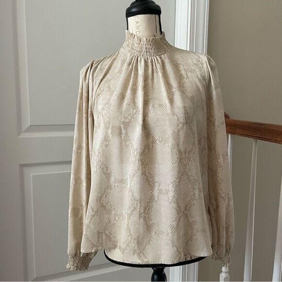 Banana Republic Tops - Banana Republic Snakeskin Blouse
